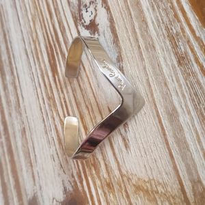 Stunning! Vintage Circa 70s Chevron Pierre Cardin Gold Plated Cuff Bracelet